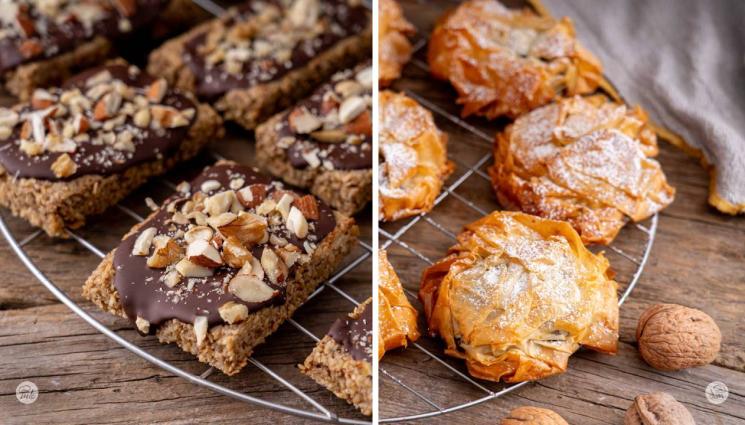 рецепти - Гответе с matekitchen.com: Здравословни бананови барчета с черен шоколад и хрупкави бързи банички (ВИДЕО)