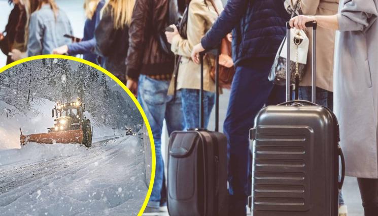 пътници сняг - ПРОПАДА ВЕЛИКДЕНЪТ НА ИБЕРИЙСКИЯ ПОЛУОСТРОВ: Ако сте тръгнали за Испания, връщайте се! (СНИМКИ)