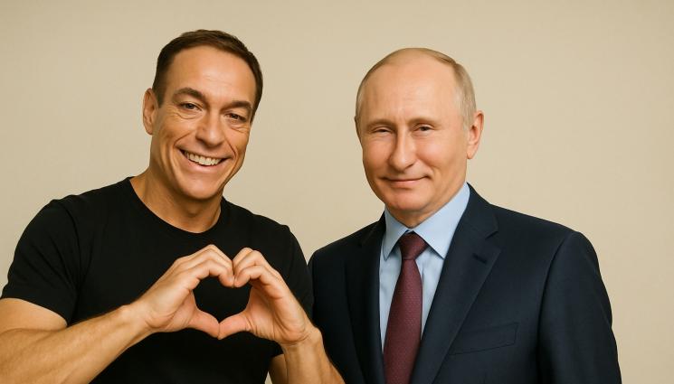 ван дам путин - Жан-Клод Ван Дам към Путин: Обичам Ви, поканете ме в Русия! (ВИДЕО)