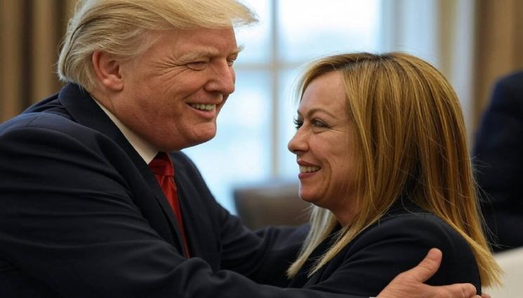 Тръмп Мелони - ТРЪМП СЛЕД СРЕЩАТА С МЕЛОНИ: 100% ще има сделка с Европейския съюз! (СНИМКИ+ВИДЕО)