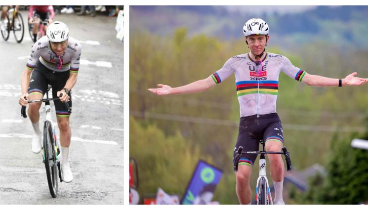 Тадей Погачар Флаш Валон - Вир-вода от пот и дъжд и с розови очила, Погачар отвя конкуренцията на „Флеш Валон”