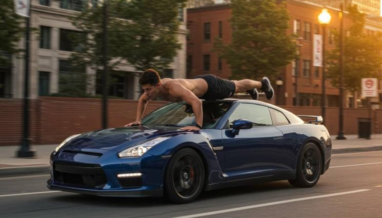 лицеви опори кола - ОТ ИГРАЧКА-ПЛАЧКА: Младеж падна от тавана на движеща се кола!