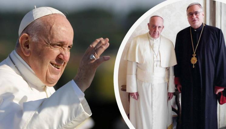 Монсеньор Христо Пройков с папа Франциск - Монсеньор Христо Пройков: Франциск ни дари с името на Българския папа