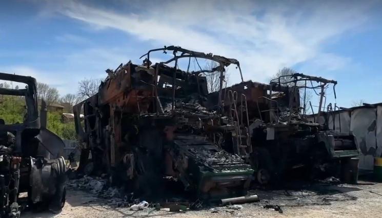 палеж - УМИШЛЕН ПАЛЕЖ? Пожар изпепели земеделска техника!