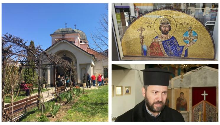 в - Освещават 120 кг златна икона на цар Борис I!