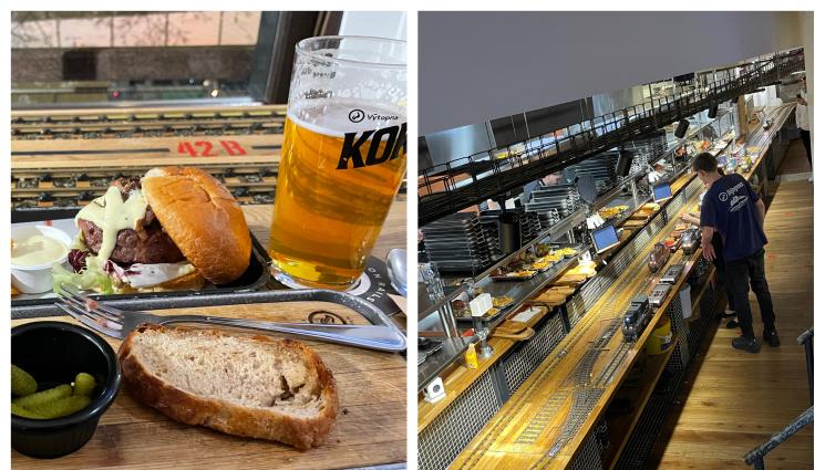 бира - Сервират бирата с влак в Прага