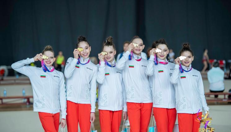 девойки ансамбъл Европейска купа - Златни грации: Българският ансамбъл спечели многобоя на Европейската купа