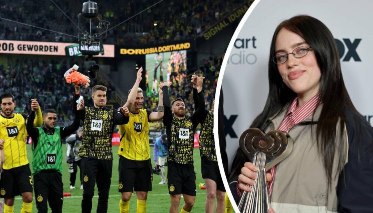 Били Айлиш - Били Айлиш стана фен на Борусия Дортмунд