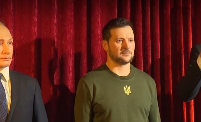 Володимир Зеленски във Варна като восъчна фигура