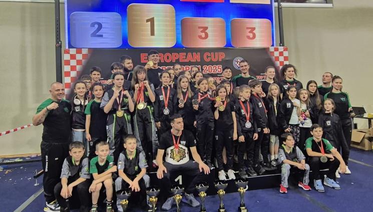 кикбокс - Наши кикбоксьори наредиха страната ни на 5-то място на Европейска купа в Хърватска