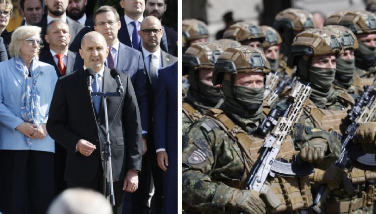 радев армия - Президентът към военните: Отхвърлете всеки опит за разкол и съхранете честта си