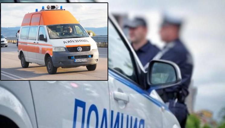 полиция линейка - УЖАСЯВАЩА ТРАГЕДИЯ: Жена беше премазана на магистрала „Хемус“! (СНИМКИ)
