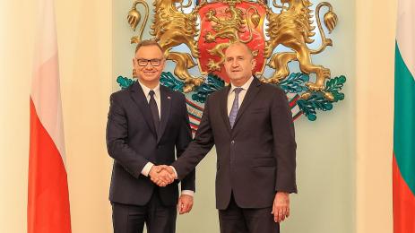 Президентите на България и Полша Румен Радев и Анджей Дуда