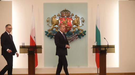 Радев посрещна полския си колега в президентството