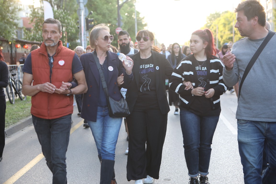 <p>Протест в памет на Ани и Явор на столичния бул. &bdquo;Сливница&ldquo;</p>