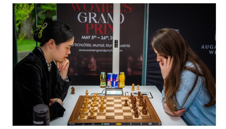Нургюл Салимова Гран При в Австрия - Офицер подлъга първата ни дама в Руска партия на шахматния Гран При в Австрия