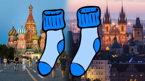 РУСНАЦИТЕ СЪВСЕМ ИЗТРЕЩЯХА: Мъжки чорапи скараха Прага и Москва! (ВИДЕО)