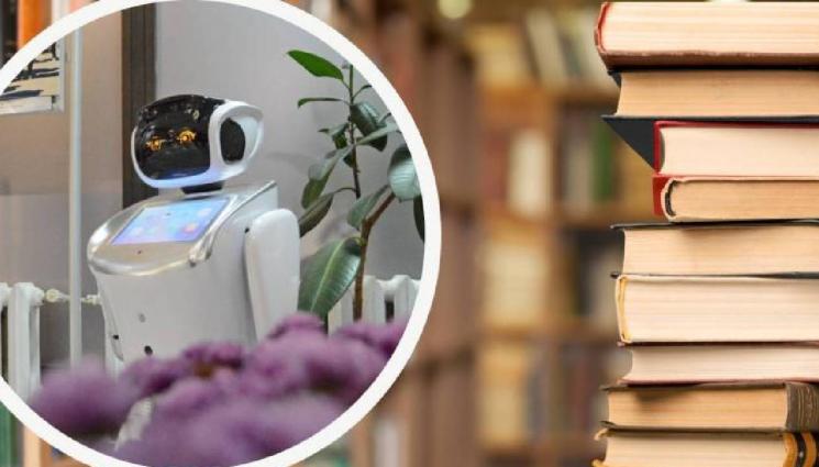 книги робот - Роботът Ема ни носи книга във Варна, в София ще си я взимаме сами