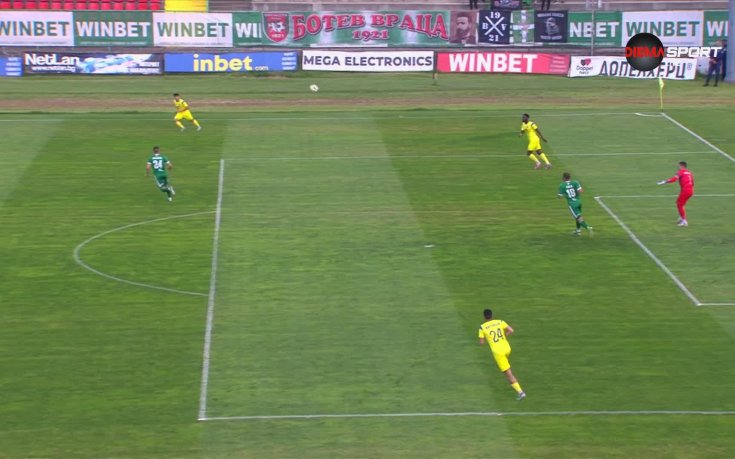 Ботев Враца - Крумовград 1:0 /първо полувреме/
