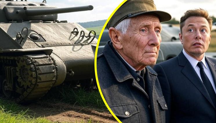 дядо с танк - ОТЗВУК ОТ 9 МАЙ: 98-годишен ветеран се качи на танк, помля отроче на Мъск! (СНИМКИ+ВИДЕО)