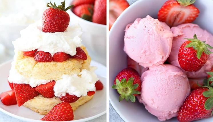 рецепти - ЯГОДОВИ ИЗКУШЕНИЯ: Сладолед за 5 минути, царевични мъфини, торта без печене, салата или мръвка със сос