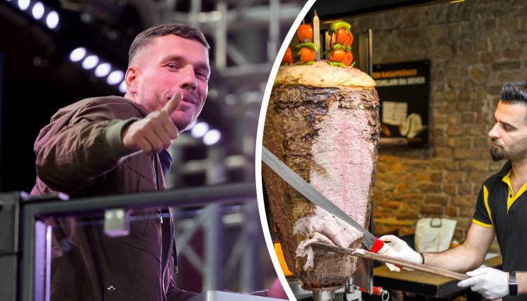 Лукас Подолски дюнери - Опашки се извиха за дюнерите на Полди