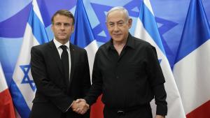 Бенямин Нетаняху и Еманюел Макрон