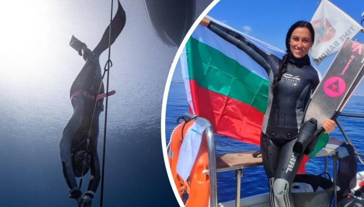 Силвия Рашкова свободно гмуркане - Уникалната Силвия Рашкова с нов национален рекорд на свободно гмуркане