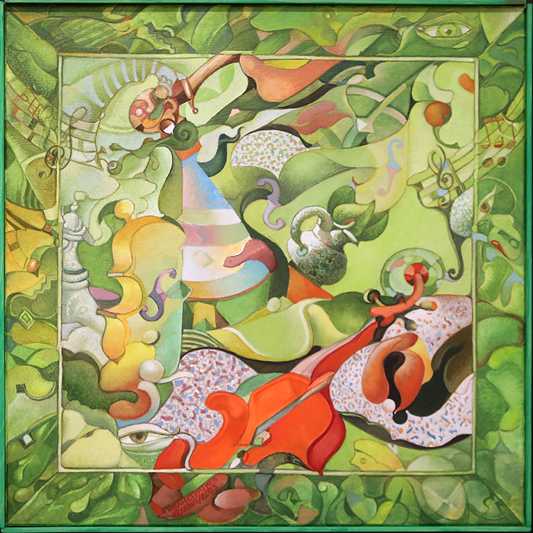 <p>Негови картини са притежание на множество български и чуждестранни колекции. Надя Павлова, май, 2025 г.</p>