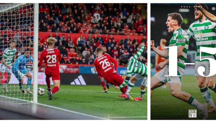 Абърдийн Селтик - 5 парцала от Селтик в мрежата на националния вратар