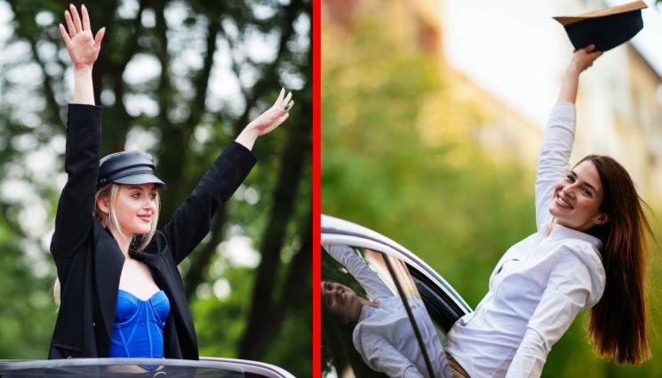 абитуриент - ОЧАРОВА БЪЛГАРИЯ С ЖЕСТ: Най-красивата абитуриентка трогна с това, което направи! (СНИМКА)