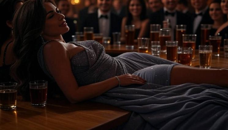 красавица - ПРЕД ОЧИТЕ НА ВСИЧКИ: Гадже на Гришо заголи бедра на маса, Роби Уилямс ѝ пя на ушенце! (СНИМКИ+ВИДЕО)