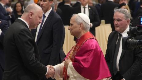 Росен Желязков на аудиенция при папа Лъв XIV