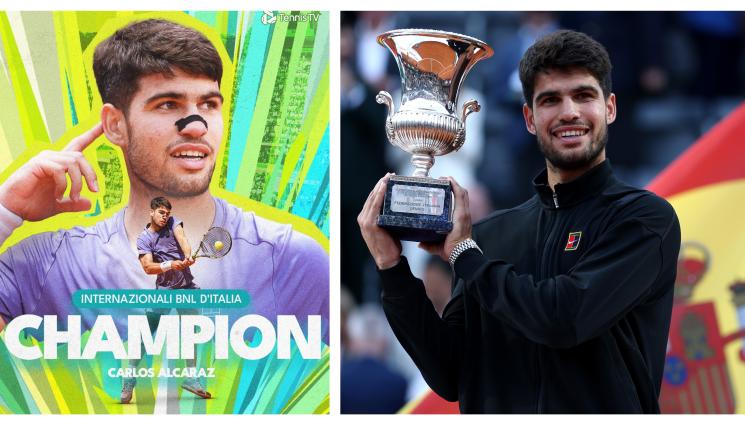 Карлос Алкарас Рим - Алкарас не позволи двойна домакинска радост на „Форо Италико”