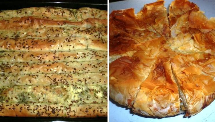 рецепти - ЛЕСНА И ВКУСНА БАНИЦА: Със спанак и сирене, със заливка, с коприва или дудник