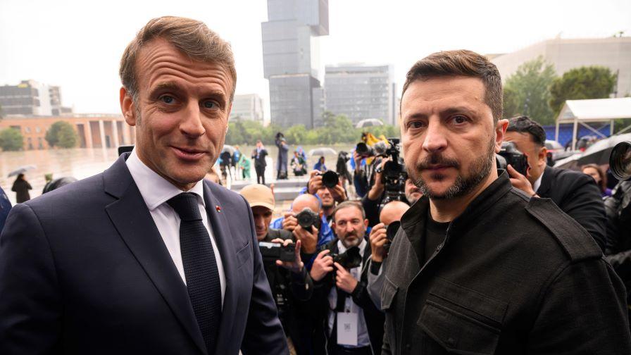 <p>Ключов разговор между Зеленски и Макрон, какво обсъдиха</p>
