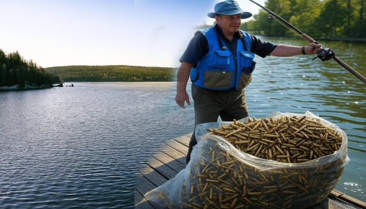 рибар - НЕ Е ЗЛАТНАТА РИБКА: Уловиха в язовир торба, пълна с патрони за автомат!