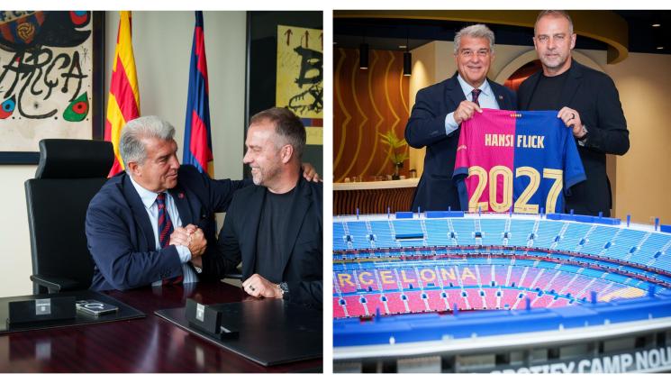 Ханзи Флик Барселона нов договор - Барселона: Данкешьон, хер Флик!