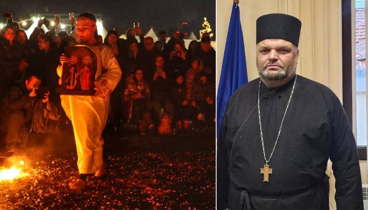 отец Андрей - Отец Андрей от Малко Търново пред