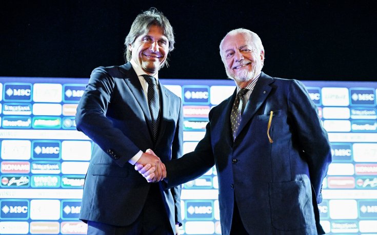 Де Лаурентис с ясно послание: Горд съм, че до Наполи стои мъж като Антонио Конте