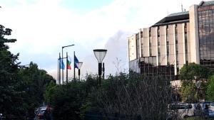 Пожар пламна в сграда на столичния бул Витоша  Сигнал за инцидента