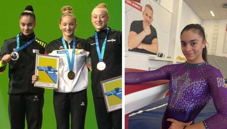 спортна гимнастика - СУПЕР: Валя със сребърен дубъл!