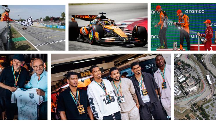 Гран При на Испания Формула 1 - Футболен ВИП видя петата сезонна победа на Пиастри на Гран При на Испания