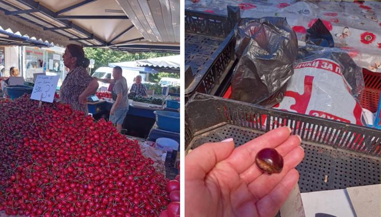 череши - ТЪРГОВЦИ С НОВ ТРИК: Премятат ни с изписването на цените!