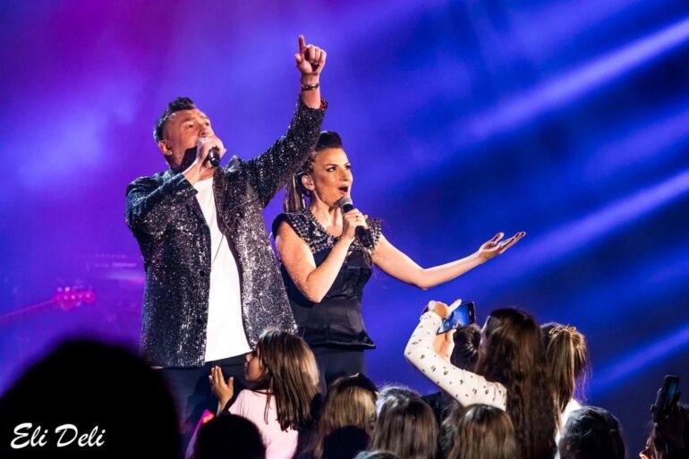 Любо Киров на сцената с Мария Матеев