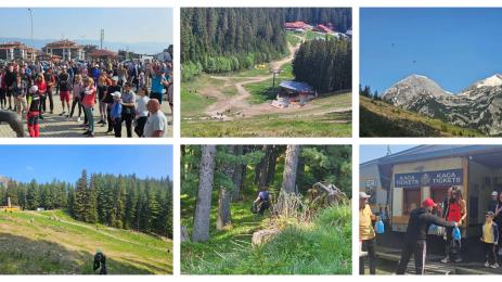 Спортен клуб на ветераните в Банско почистване на Пирин