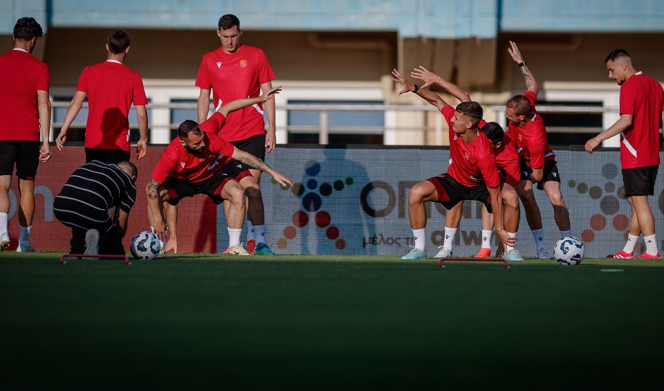 Тренировка на националния отбор по футбол1