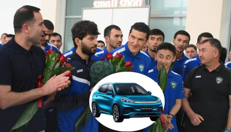 световни квалификации - Дариха националите на Узбекистан с коли за класирането им за Мондиал 2026