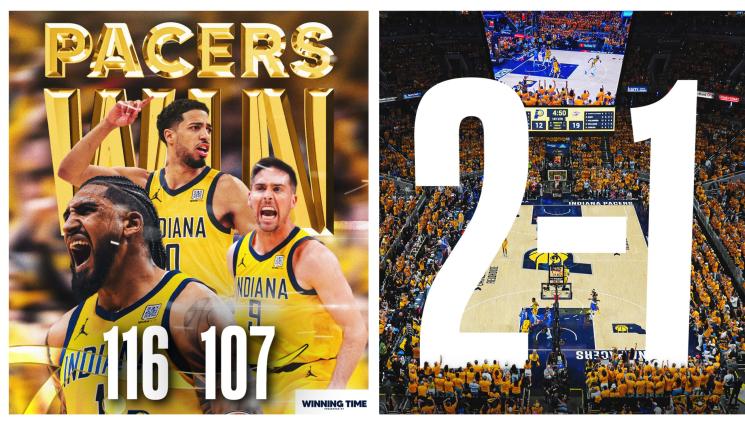 НБА Индиана Пейсърс - „Пешеходците” отгърмяха „гръмотевиците” в третия мач за титлата в НБА