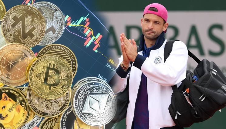 Григор Димитров - Забъркаха Гришо в измама с криптовалута